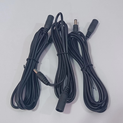 5.5*21dc Jack CCTV câble CC pour l'alimentation électrique en noir 2m 3m 5m 10m longueur