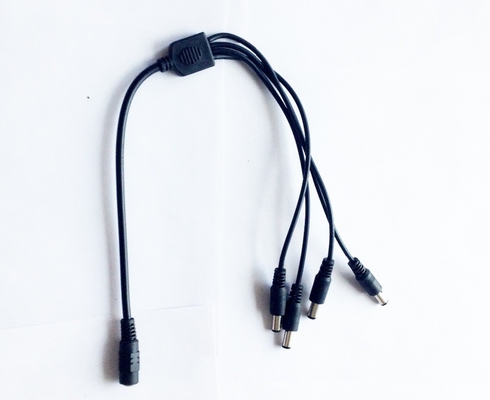 Convertisseur de séparateur d'alimentation de cuivre 1 féminin à 4 mâles pour caméra de vidéosurveillance DVR 12V