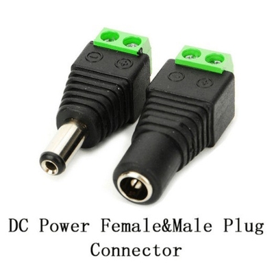 12V prise de courant en continu prise de courant en noir connecteur f adaptateur d'alimentation 5,5 mm x 2,1 mm Certificat CE