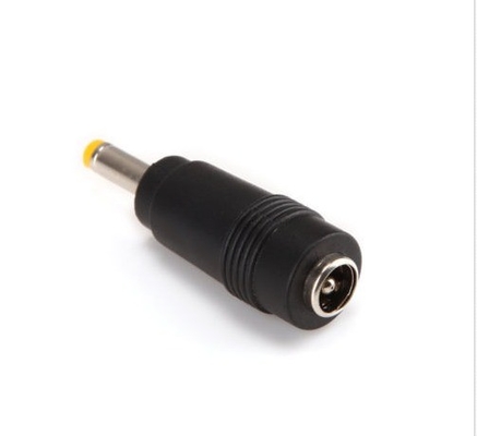 Adaptateur noir pour prise électrique en courant continu 5.5x1.7mm homme à 5.5x2.1mm connecteur jack féminin