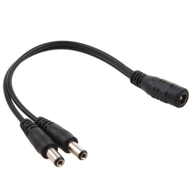5.5x2.1mm/5.5x2.5mm Connecteur câble séparateur de courant continu pour CCTV basse tension moyenne