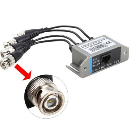 - Vidéo passive 4CH HD Balun Transceiver BNC à UTP RJ45 CCTV via des paires tordues