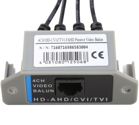 - Vidéo passive 4CH HD Balun Transceiver BNC à UTP RJ45 CCTV via des paires tordues