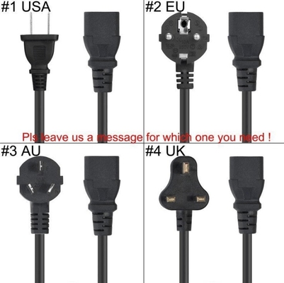 86% d'efficacité Adaptateur LED 50W pour 100-240V AC 50/60Hz DC12V DC 5V 10A 8A 6A 2A Noir