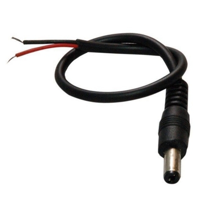 30 cm Conducteur en cuivre DC Power Male Plug Pigtail Cable pour la surveillance des télécommunications