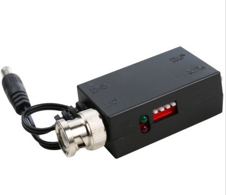 Électrique DC12V 1CH Transmetteur vidéo UTP actif Balun BNC Balun Transformateurs pour système DVR de caméra de vidéosurveillance