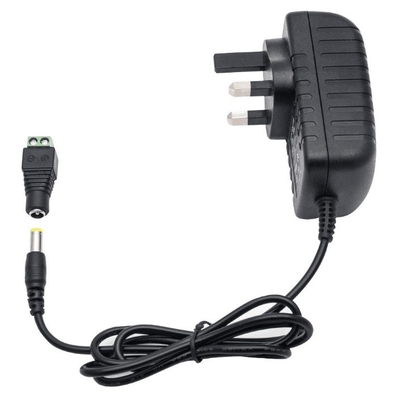 Adaptateur d'alimentation monté sur le mur avec filtre à puce IC 100-240V AC 50/60Hz DC 12V 1A 1.5A 2A
