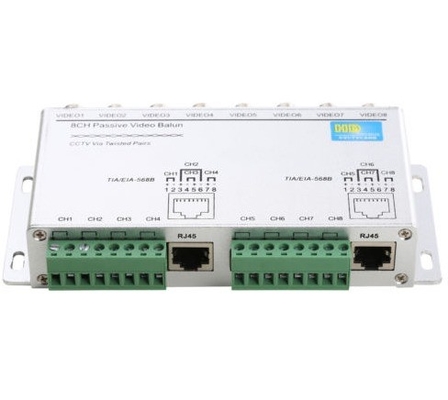 HD CVI AHD TVI Compatible 8CH Récepteur vidéo passif Balun Transmetteur pour caméra de vidéosurveillance