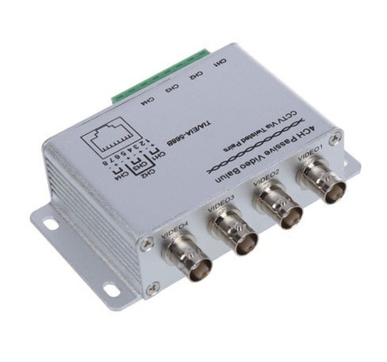 Transmission vidéo 4CH CAT5 HD UTP passif Vidéo Balun BNC Transcepteur féminin RJ45 pour le système de vidéosurveillance