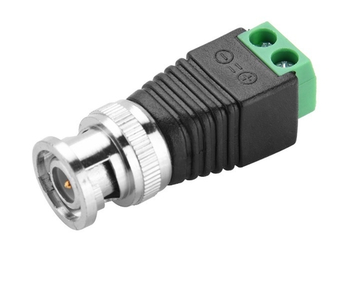 CAT5 à BNC Vidéo coaxial Balun 2.1 mm Masculin DC Connecteur de puissance Kit AF comme accessoires de vidéosurveillance