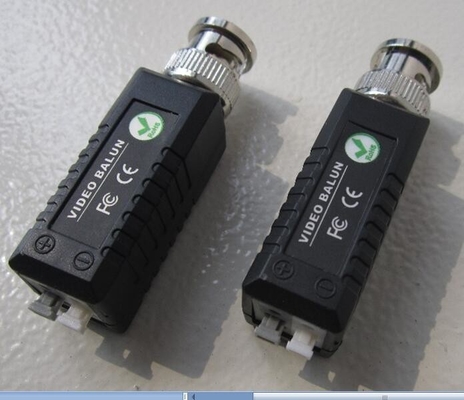Cat5e Cat6 à l'appareil photo Balck Single Channel Passive BNC Vidéo Balun émetteur-récepteur