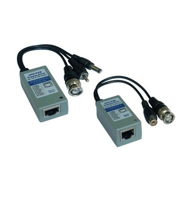 Système de vidéosurveillance ABS Plastic POE Vidéo Balun Transceiver réseau avec connecteurs de puissance vidéo audio
