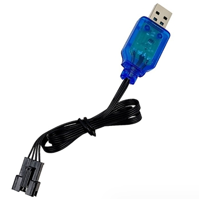 Matériau ABS Connecteur SM-4P Chargeur de batterie Li-ion avec câble USB et protection
