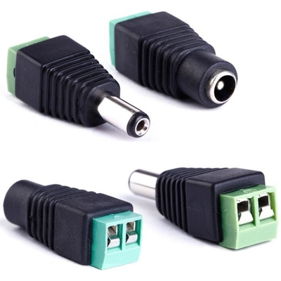 LED 12V CC Femme mâle 2.1 x 5.5mm Adaptateur de connecteur d'alimentation prise jack prise pour CCTV