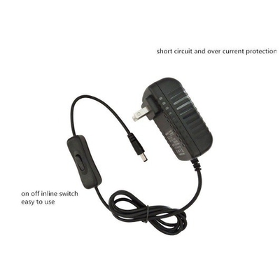 Adaptateur d'alimentation LED 12VDC 12W 24W 1A 2A avec prise d'entrée/sortie certifiée CE AU/US/UK/UE