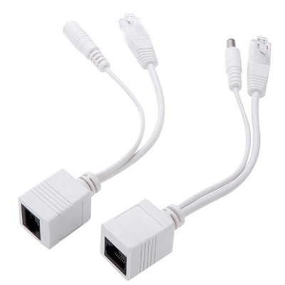 Certificat CE Paires POE Ethernet Injecteur Splitter Adapteur câble pour CCTV RJ 45 RCA