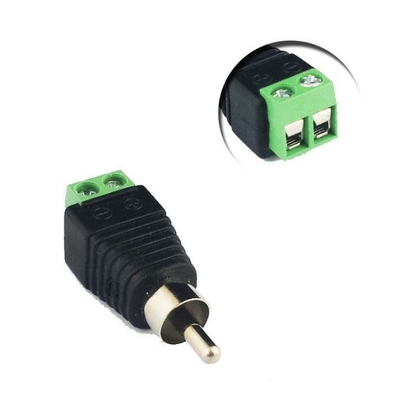 Connecteurs de caméra de vidéosurveillance ABS 2.1 mm DC RCA Phono BNC