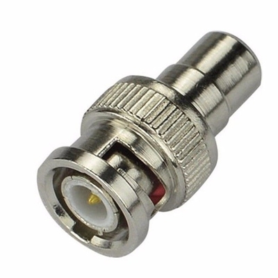 Adaptateur de connecteur coaxial BNC à RCA homme à femme Argent pour caméra de surveillance