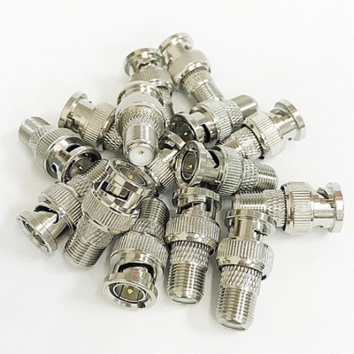 Adaptateur de connecteur RF coaxial BNC mâle à femelle pour CCTV RG6 RG59 CE