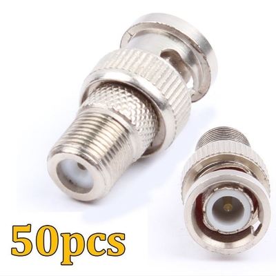 Adaptateur de connecteur RF coaxial BNC mâle à femelle pour CCTV RG6 RG59 CE