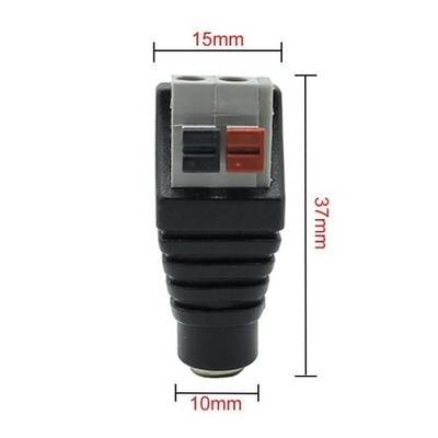 Copper 12V connecteur féminin prise 5.5*2.1mm prise d'adaptateur pour bande flexible LED