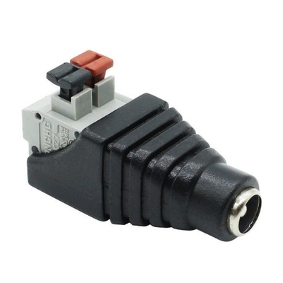 C-Power de la caméra de vidéosurveillance gris DC Power Jack connecteur adaptateur pour les installations gris