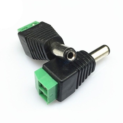 2.1x5.5mm mâle femelle jack de courant continu adaptateur de connecteur de prise pour appareil photo en cuivre