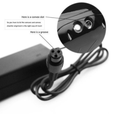 Chargeur de batterie universel C-Power 42V 2A Adaptateur pour scooter électrique de l'équilibre