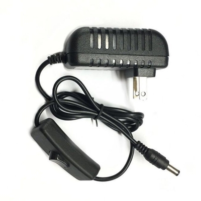 12VDC Voltage de sortie AU Adaptateur d'alimentation à paroi avec fonction de commutateur d'allumage/d'arrêt en ligne
