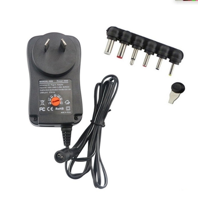 C-Power 30W 15W Adaptateur de puissance réglable pour appareils électriques Couleur noire