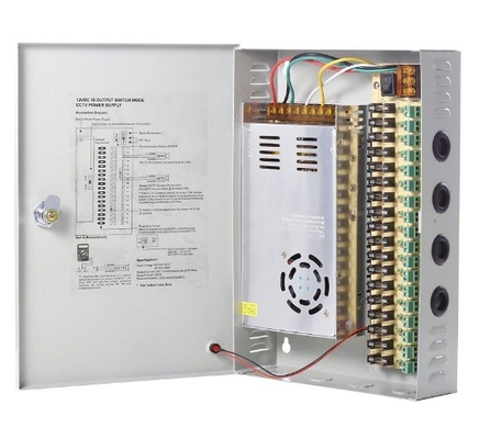 Sécurisez votre alimentation de vidéosurveillance avec une boîte de commutation 12V DC 30A 18CH et une protection contre les surtempératures