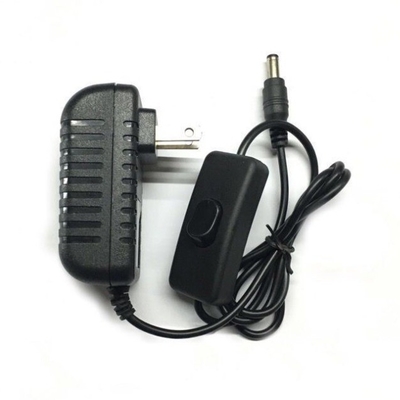 Adaptateur d'alimentation de commutateur CCTV C-Power 12V 1A 12V 2A avec prise de commutateur ON/OFF