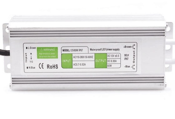 L'éclairage LED facilité par l'alimentation électrique C-Power DC 12V 24V 6.67A 80W IP67 étanche