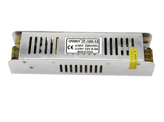 188*47*35mm Silver Slim Switch Power Supply pour la lumière LED C-Power 12V 100W sortie