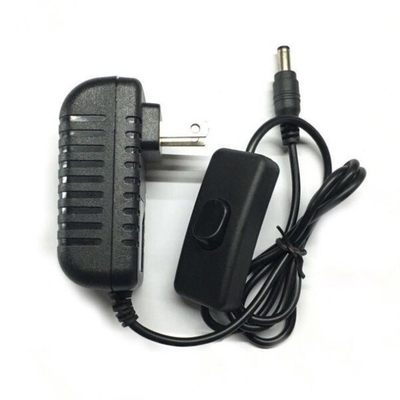 Adaptateur d'alimentation en courant continu d'entrée AC100-240V avec commutateur d'allumage/arrêt de sortie DC 12V 1A 1.5 2A Compact