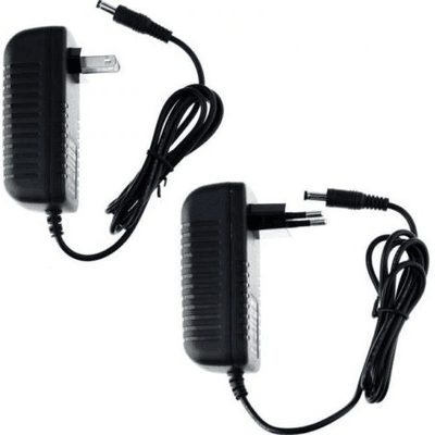 Adaptateur électrique de type mural noir 12V 2A de C-Power avec câble CC de 1,2 m