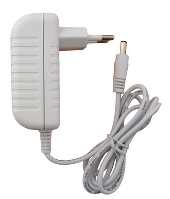 Adaptateur d'alimentation blanc 12v2a avec type de sortie en courant continu et connexion à partir de C-Power