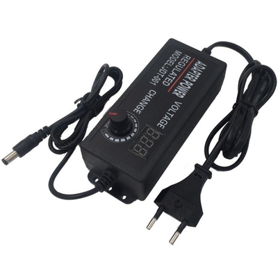 Sortie en courant continu type 3-24v Adaptateur de tension réglable avec connecteur 5.5*2.1 5.5*2.5 CC