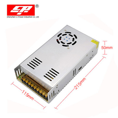 Énergie de commutation de courant alternatif à courant continu de 360 W 36 V 10 A pour les systèmes d'automatisation industrielle en argent