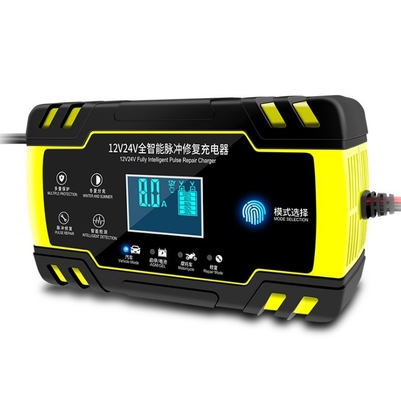 Écran tactile LCD 12V 8A 24V 4A Chargeur de batterie pour voiture