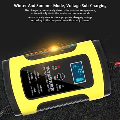 Écran tactile LCD 12V 8A 24V 4A Chargeur de batterie pour voiture