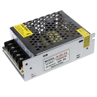 Sortie unique 24V CC 1.8A 2A alimentation pour la bande LED C-Power Rosh 110V 220V commutation