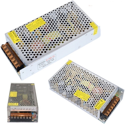 Vente d'un adaptateur secteur 12V 180W 15A AC/DC à sortie simple avec protection contre le court-circuit