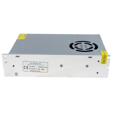 L'alimentation électrique à commutateur 40A en aluminium argenté C-Power 110V/220V à 5V CC pour l'argent